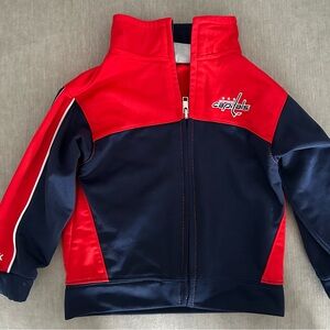 Reebok NHL©️ size 2 Toddler Washington Capitals athletic zip up athletic jacket